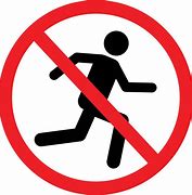 Image result for No Running Sign CL