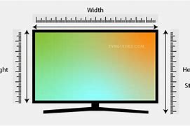 Image result for 45 TV Dimensions