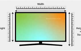 Image result for TV Sizes Dimensions