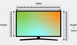 Image result for TV Size Measurement