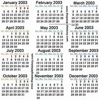 Image result for 2003 Calendar-Year Stickers
