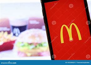 Image result for Phone with McDonald Logo