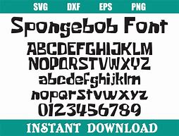 Image result for Spongebob Alphabet Font
