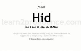 Image result for A Sentence with the Word HID