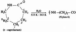 Image result for Nylon 6 Preparation Reaction