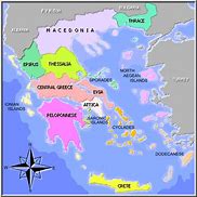 Image result for Mainland Greece Map