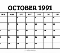 Image result for October 1991