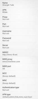 Image result for Straight Talk T-Mobile APN Settings Android