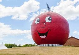 Image result for Giant Funny Apple