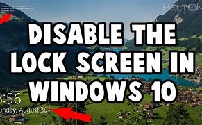 Image result for Disable Lock Screen Windows 1.0