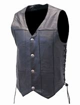Image result for Leather Vest with Buffalo Nickel Snaps