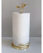 Image result for Gold Bamboo Paper Towel Holder