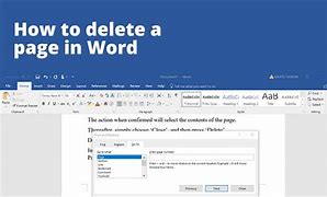 Image result for Delete Entire Page On Word