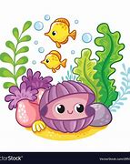 Image result for Cute Cartoon Clam