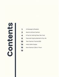 Image result for Free Table of Contents Templates for Word