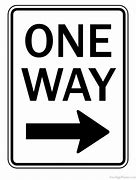 Image result for Blank One Way Sign