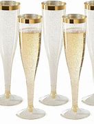 Image result for One Piece Plastic Champagne Flutes