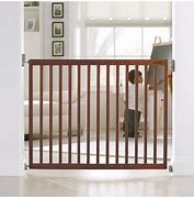 Image result for Wood and Wire Decorative Freestanding Baby Gate
