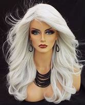 Image result for Silver Long Hair Wigs