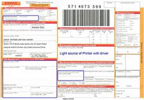 Image result for DHL Air Waybill Form