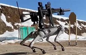 Image result for Robot Dog with Gun