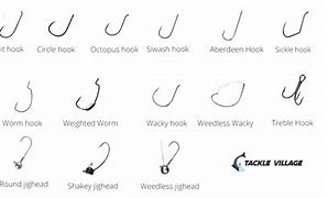 Image result for Different Types of Fish Hooks