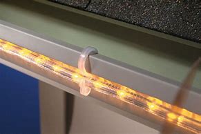 Image result for Rope Light Gutter Hooks
