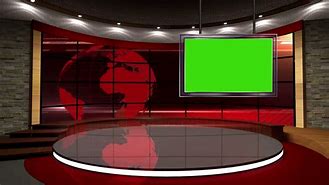 Image result for White News Studio with TV Greenscreen