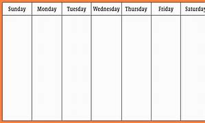 Image result for 7 Days a Week Calendar