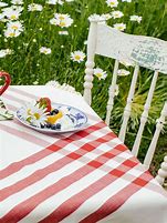 Image result for Red Picnic Tablecloth