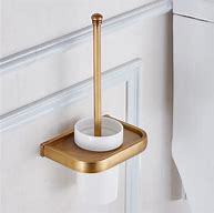 Image result for Toilet Button Brushed Bronze