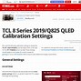 Image result for TCL R625 Picture Settings