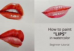 Image result for Watercolor Lips
