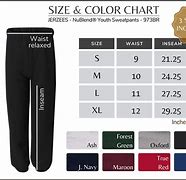 Image result for Jerzees Size Chart Toddler