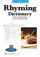 Image result for Rhyming Words Dictionary