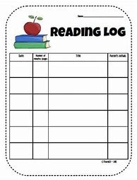 Image result for Reading Log for Elementary Students