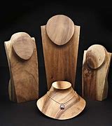 Image result for Wooden Neclace Display