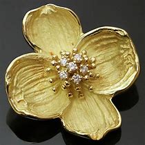 Image result for Gold Flower Brooch
