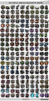 Image result for Printable 1 Inch Tokens RPG