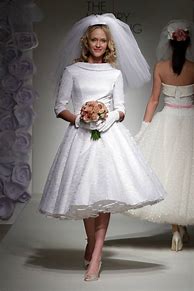 Image result for 50s Wedding Dress