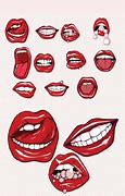 Image result for Drawing Mouth Cartoon Lips