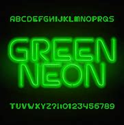 Image result for Neon Color Letters
