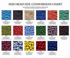 Image result for Seed Bead Sizing Chart