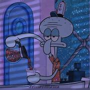 Image result for Squidward Watching TV PFP