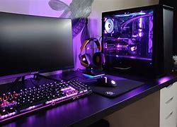 Image result for Purple Gaming PC Setup