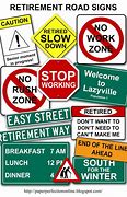 Image result for Retirement Road Signs Clip Art