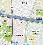 Image result for 愛知県春日井市南花長町. Size: 178 x 185. Source: www.mapion.co.jp
