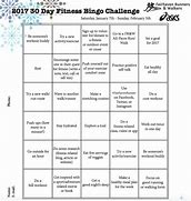 Image result for Fitness Bingo Challenge