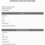 Image result for Day Care Tax Receipt Template