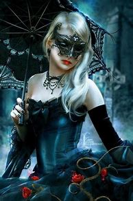 Image result for Gothic Girl with Mask